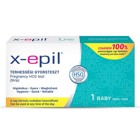X-Epil terhességi tesztcsík használati utasítás