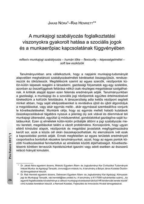 A munkajogi szabályozás összetettsége