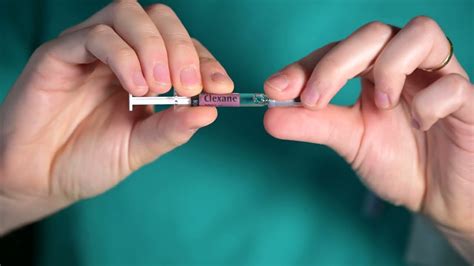 Clexane injekció beadásának lépései