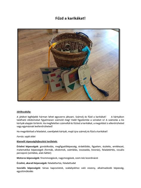 Képességfejlesztő játékok gyermekeknek