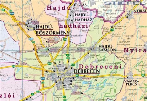 Térkép Hajdú-Bihar megye településeivel, ahol babahordozók eladóak