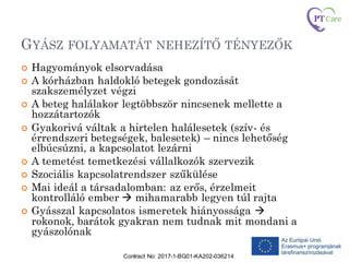 A gyász folyamatát szemléltető grafikon