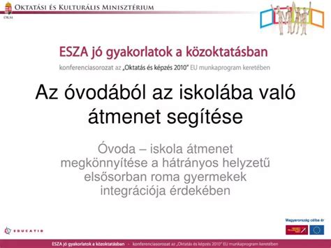 A gyermek átmenete az óvodából az iskolába