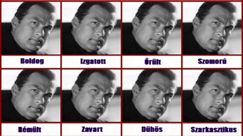 Baba arcának rajza, ami különböző érzelmeket fejez ki