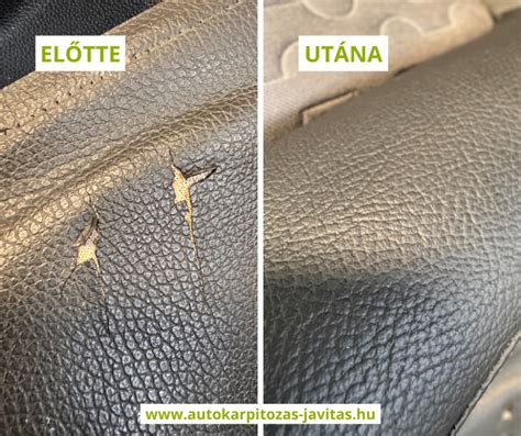 Kopott autóülés javítás előtt és után