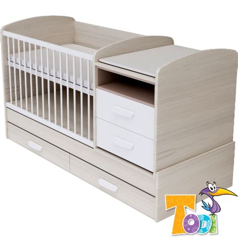 Bianco pelenkázóval kombinált babaágy színválaszték