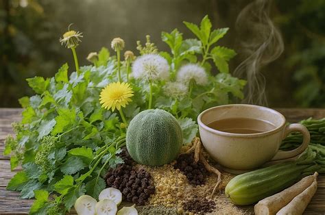 Különböző gyógynövények és élelmiszerek, melyek segítik az emésztést
