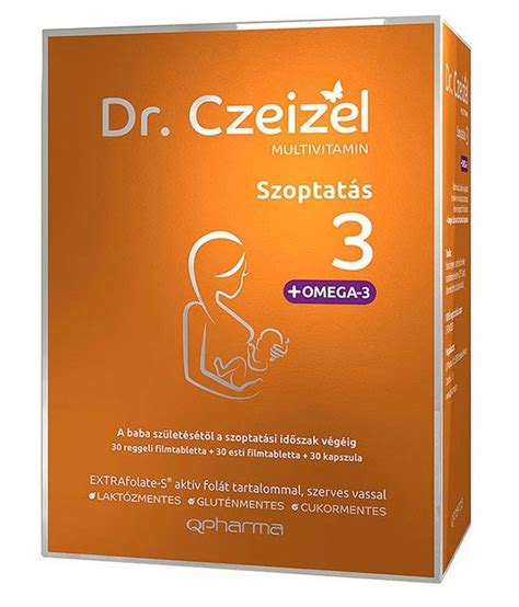 A Dr. Czeizel szoptatós vitaminok dobozának tartalma