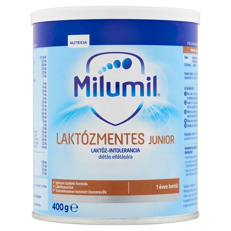 A Milumil Laktózmentes Junior termék csomagolása
