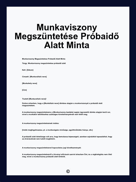 Munkaviszony felmondása táppénz alatt