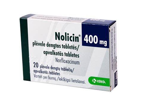 A Nolicin tabletta csomagolása
