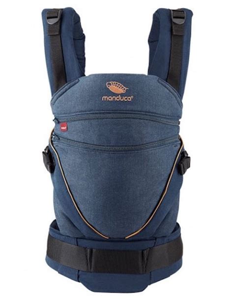Manduca XT Cotton Denimteal-toffee babahordozó