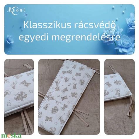Klasszikus, megkötős rácsvédő a kiságyban