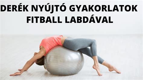 Kismama torna gyakorlatok fitball labdával