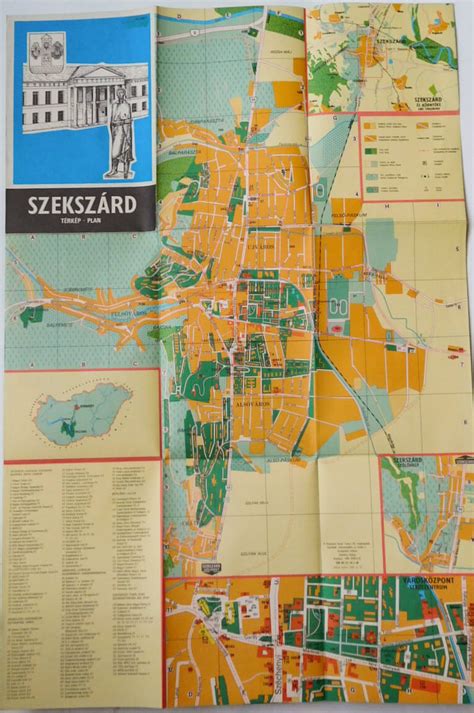Szekszárd térkép utcákkal