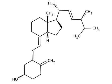 D-vitamin molekula szerkezete