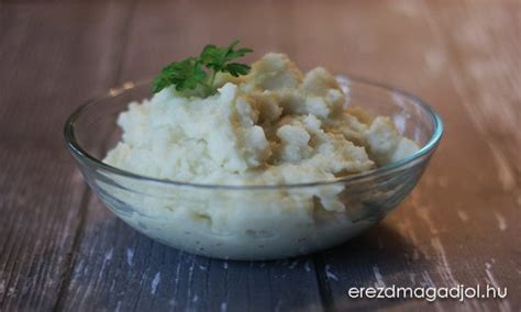 karfiol és burgonya püré