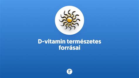 D-vitamin természetes forrásai