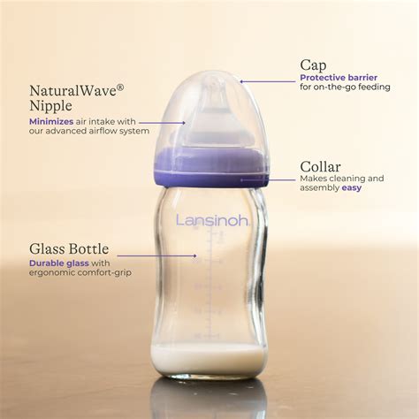 A Lansinoh NaturalWave etetőcumi részletes felépítése