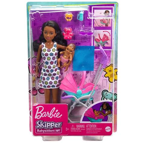 Barbie Skipper bébiszitter baba kiegészítőkkel