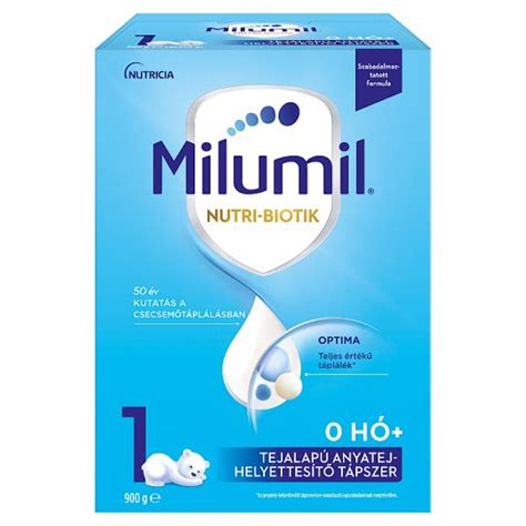 Milumil Nutri-Biotik formula összetevőinek ábrázolása