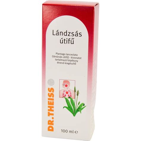 Lándzsás útifű szirup gyerekeknek
