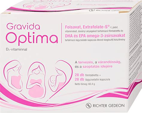 Terhesvitamin csomagolások