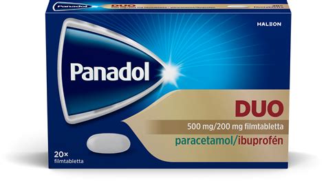 A Panadol Rapid doboza és a benne található tabletták