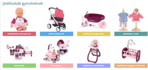 Különböző típusú játék babák és kiegészítőik