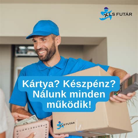 Futár csomagot kézbesít
