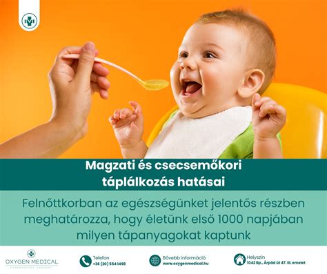 A csecsemőkori táplálkozás fontossága