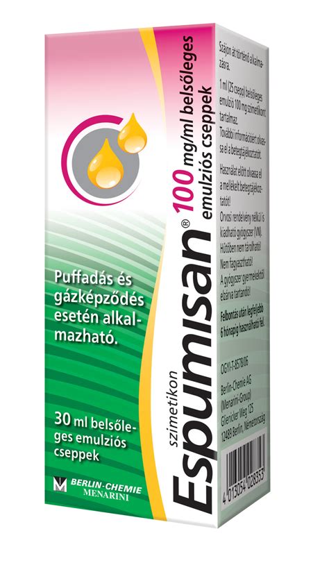Espumisan cseppek adagolása