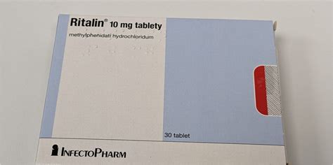 Ritalin gyógyszer doboza