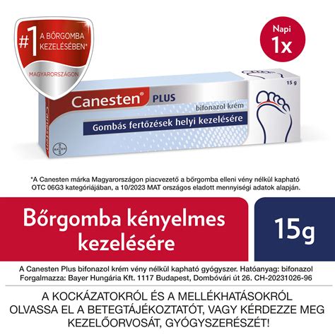 Canesten Plus bifonazol krém és spray összehasonlítása