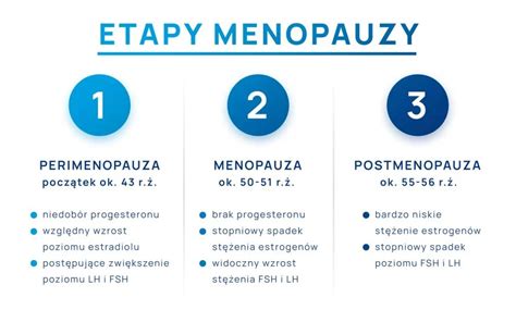 A menopauza szakaszait bemutató infografika