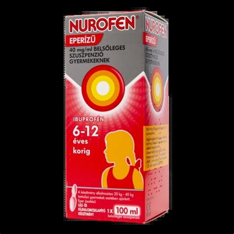 Nurofen szirupok különböző ízekben gyermekeknek