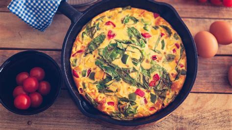 Spenótos frittata