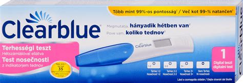 Clearblue digitális terhességi teszt kijelzője