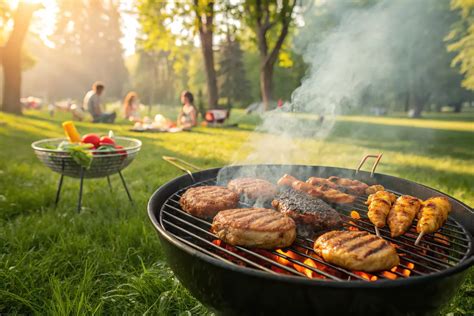 Grillezés a kertben