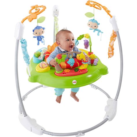 Fisher Price jumperoo bemutatása, rajta egy ugráló babával