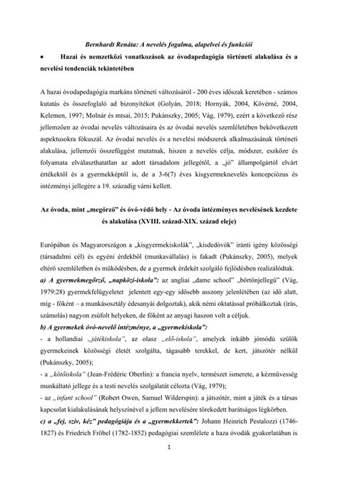 Kisgyermeknevelés alapelvei
