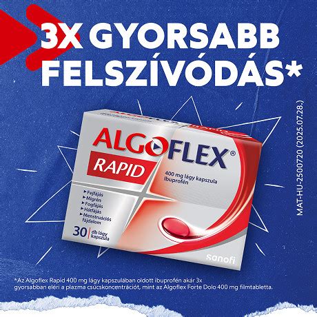 Algoflex Rapid 400 mg lágy kapszula