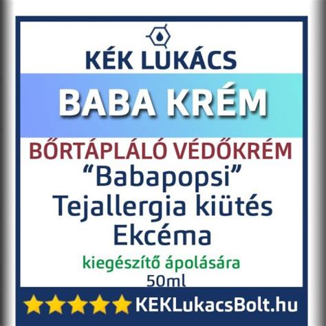Helyes baba krém felvitele