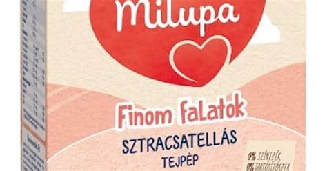 Milupa tejpép kínálat