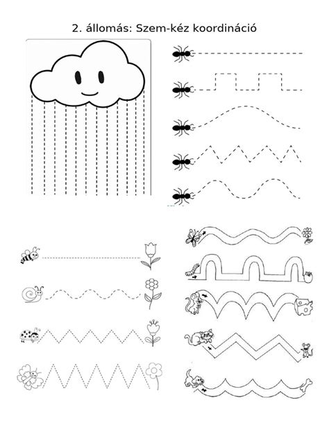 Grafika a fejlesztendő készségekről: szem-kéz koordináció