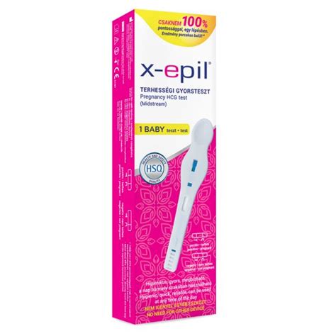 X-Epil terhességi teszt csík használati útmutató