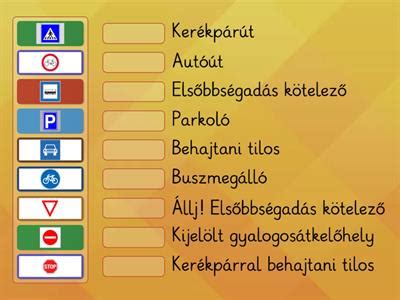 Kerékpáros közlekedési táblák