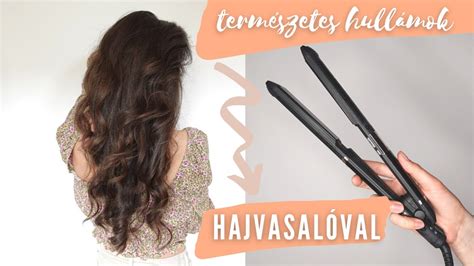 Laza hullámok hajvasalóval