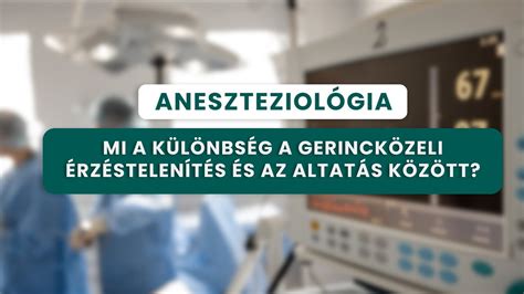 A gerincközeli érzéstelenítés folyamata