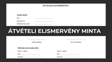 Példa igazolásra és bélyegzőre